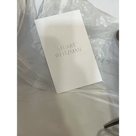 Stuart Weitzman •6• Mane Fringe Over the Knee Taupe Beige Suede 50/50 Boots NEW - Picture 11 of 16